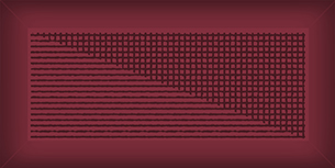 Мелкоформатная плитка Metro Mono Dec Bordeaux glossy 150х75х9 фото